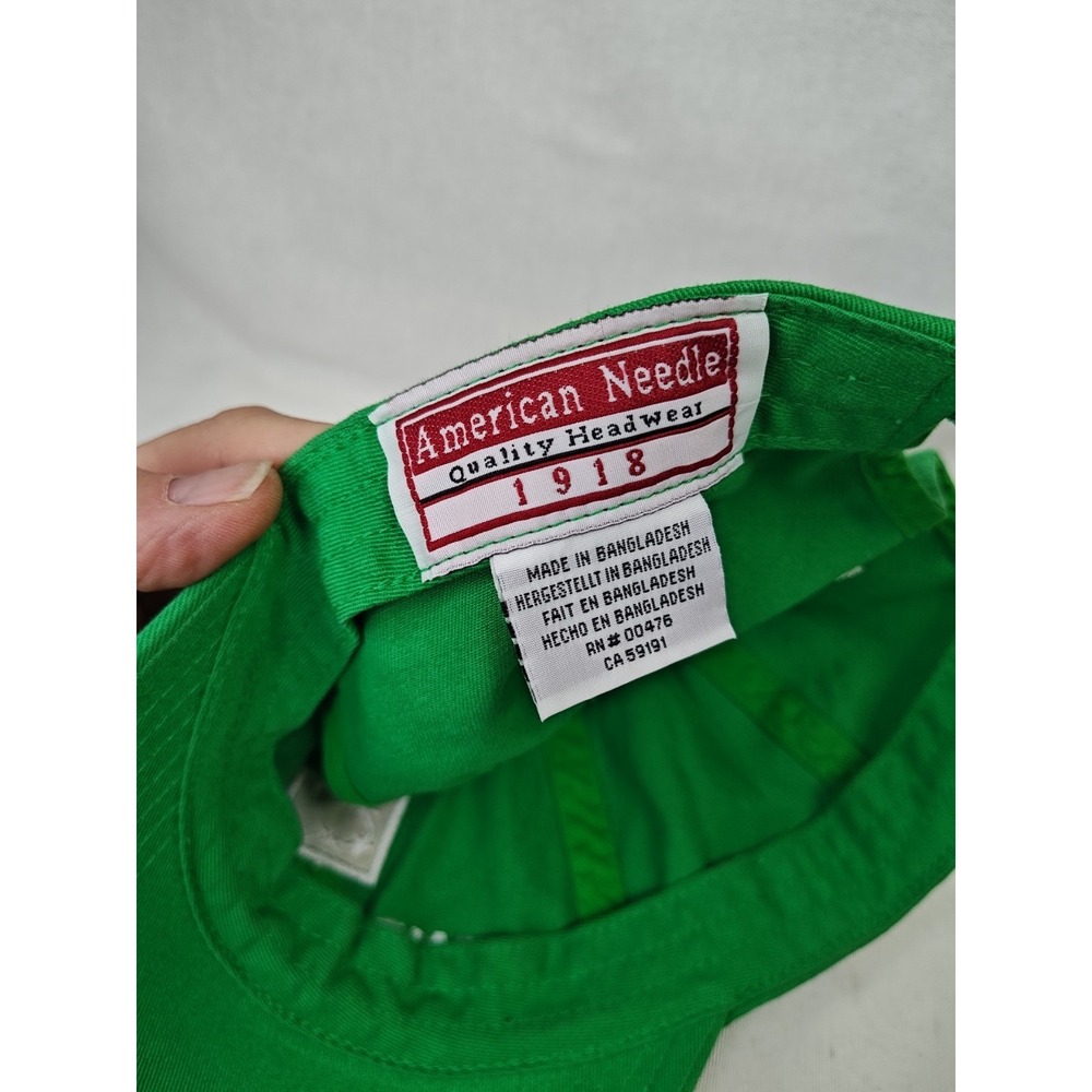 American Needle Tennis BNP Paribas Open Green Strapback Men's Hat Cap Cotton - Picture 6 of 8